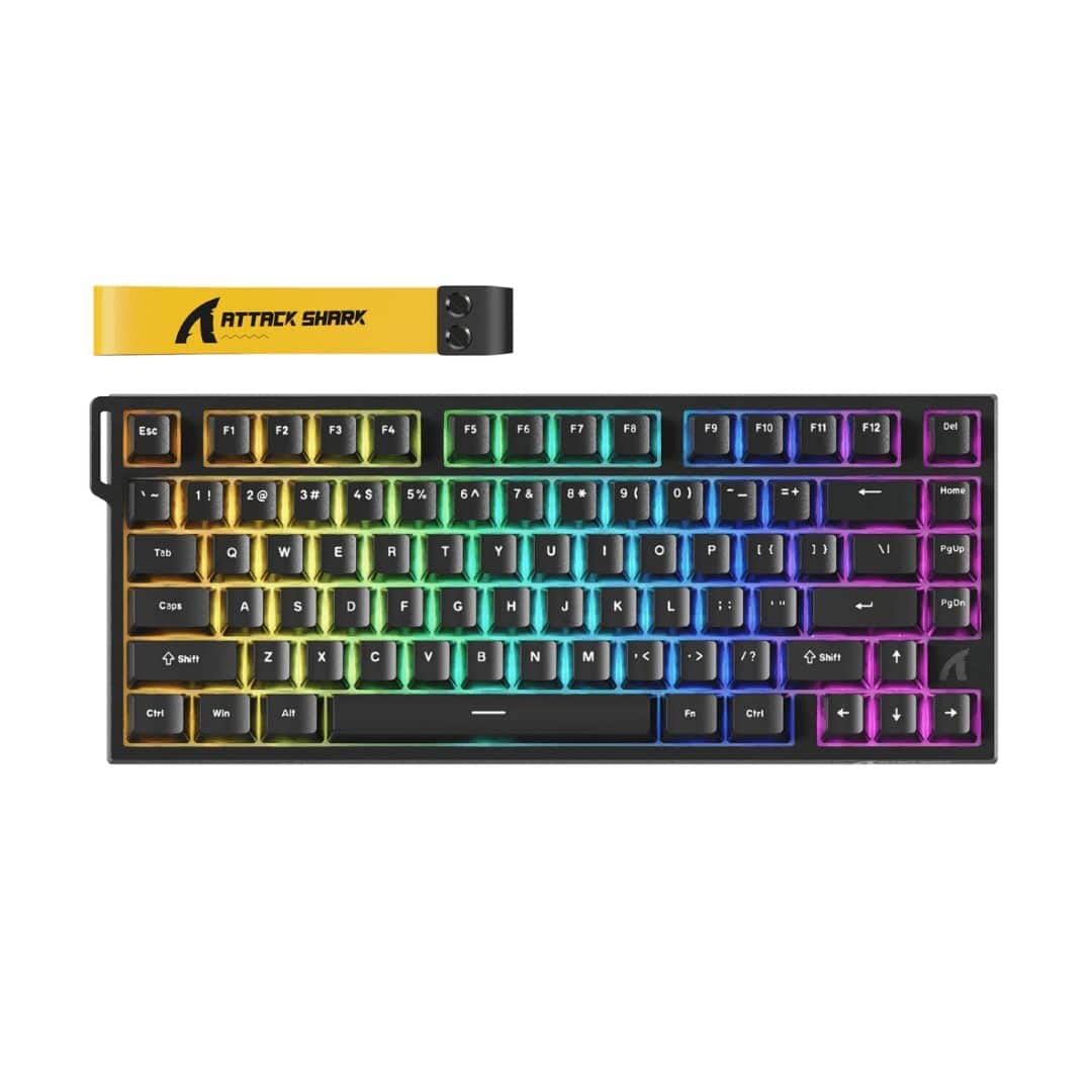 ATTACK SHARK R82 HE Rapid Trigger Keyboard Magnetic Switch with 0.005mm